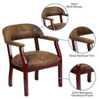 Chaise de conférence Flash Furniture avec Clous Décoratifs
