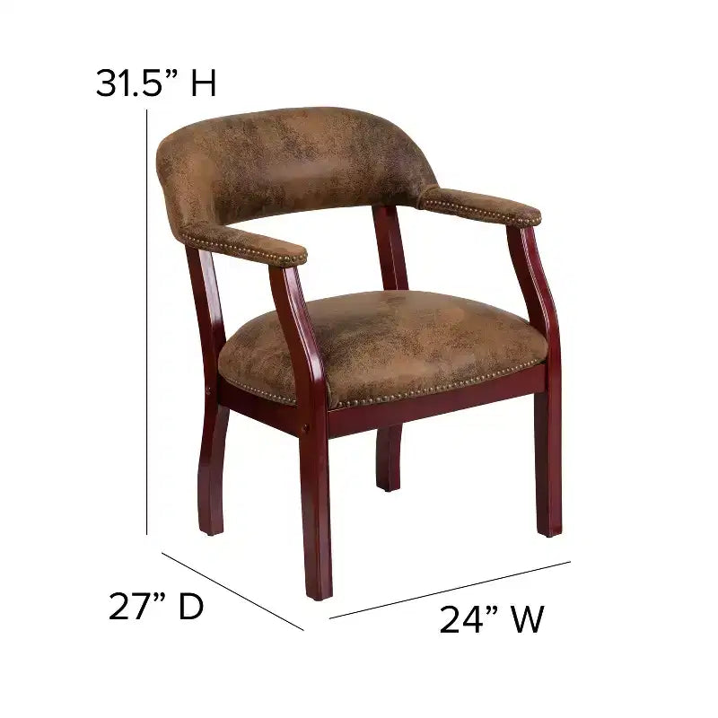 Chaise de conférence Flash Furniture avec Clous Décoratifs