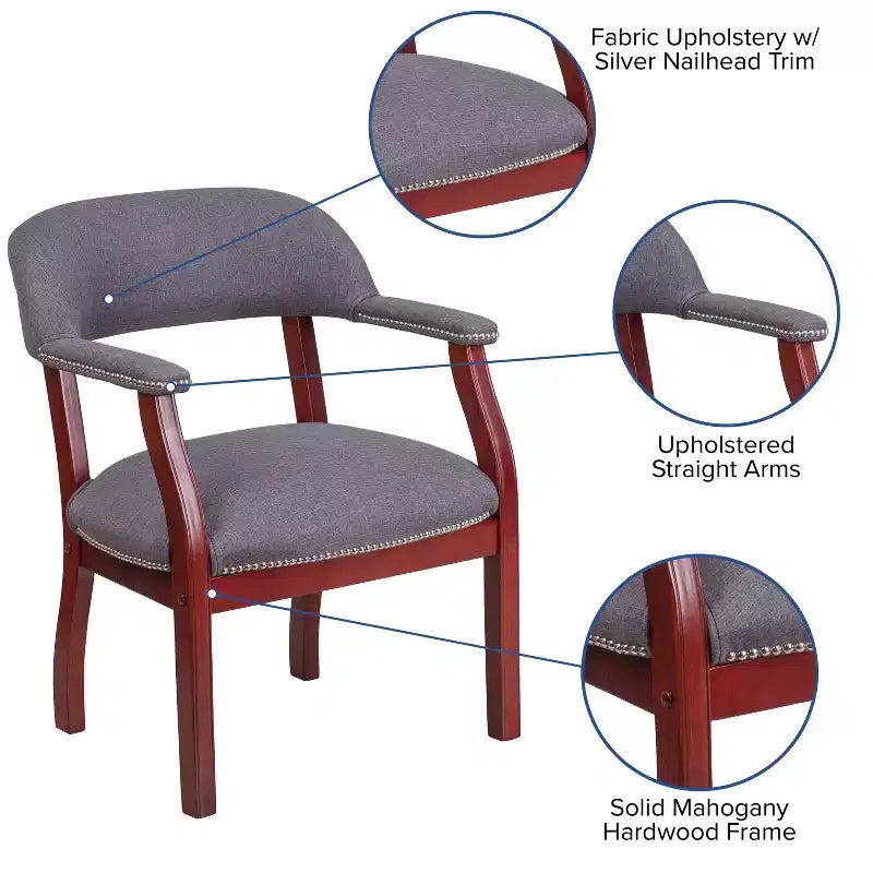 Chaise de conférence Flash Furniture avec Clous Décoratifs