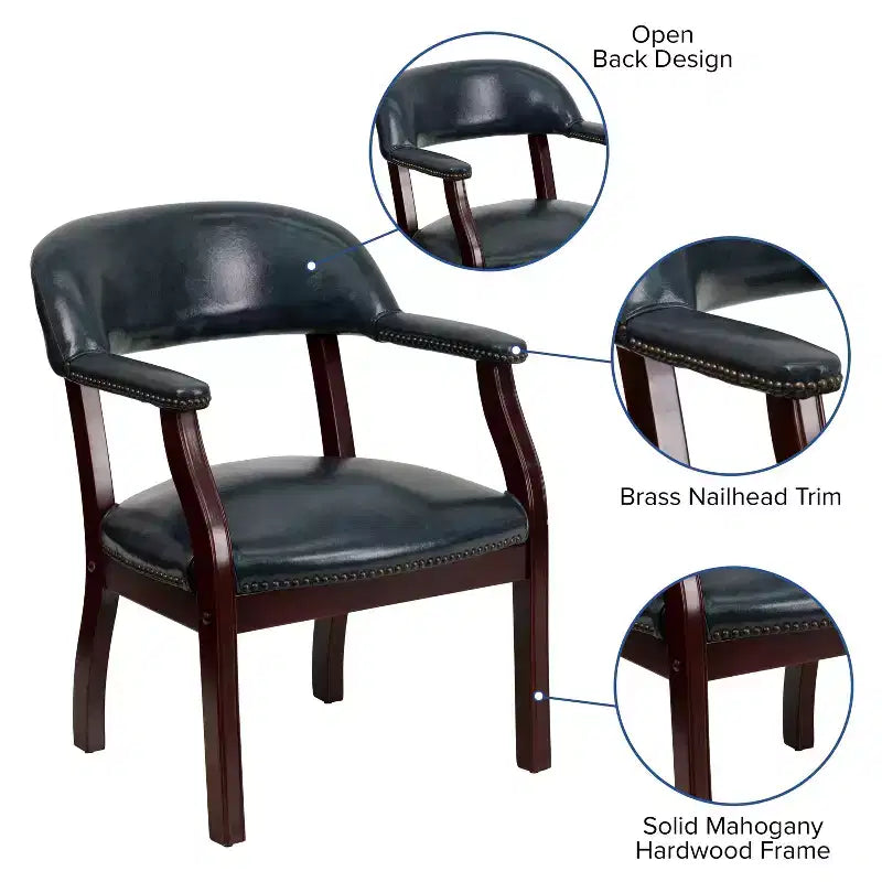 Chaise de conférence Flash Furniture avec Clous Décoratifs