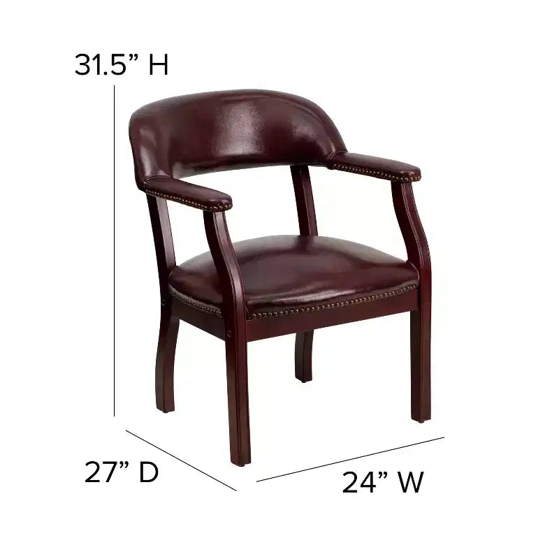 Chaise de conférence Flash Furniture avec Clous Décoratifs