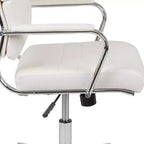 Chaise de bureau pivotante de direction contemporaine en cuir souple avec panneau dossier haut Flash Furniture