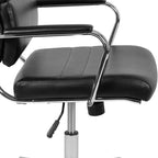 Chaise de bureau pivotante de direction contemporaine en cuir souple avec panneau dossier haut Flash Furniture