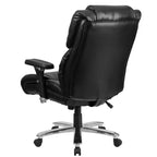 Flash Furniture Série HERCULES Chaise de bureau ergonomique pivotante exécutive grand et fort, utilisation intensive 24h/24 et 7j/7, capacité de 181 kg, avec bouton lombaire et appui-tête et dossier capitonnés
