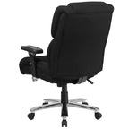 Flash Furniture Série HERCULES Chaise de bureau ergonomique pivotante exécutive grand et fort, utilisation intensive 24h/24 et 7j/7, capacité de 181 kg, avec bouton lombaire et appui-tête et dossier capitonnés