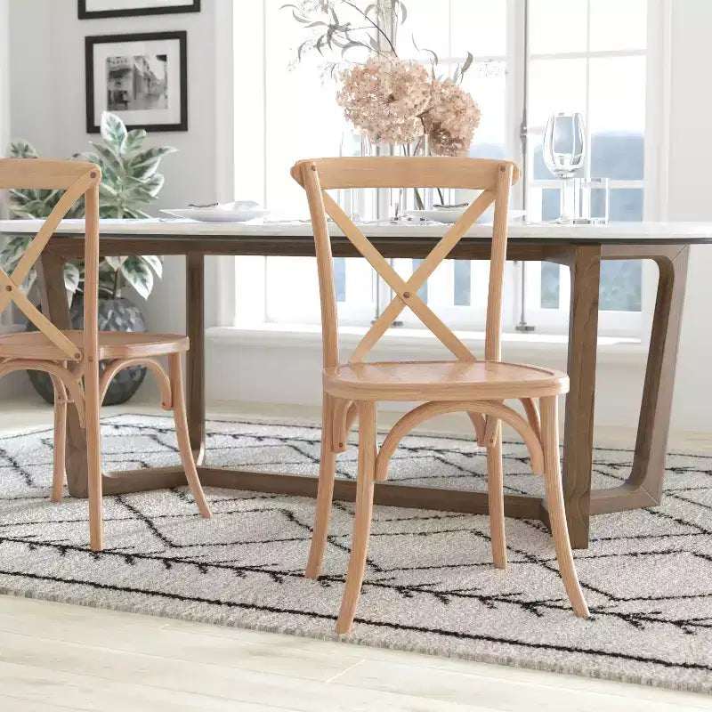 Chaise avec dossier en X Flash Furniture Advantage