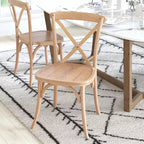 Chaise avec dossier en X Flash Furniture Advantage