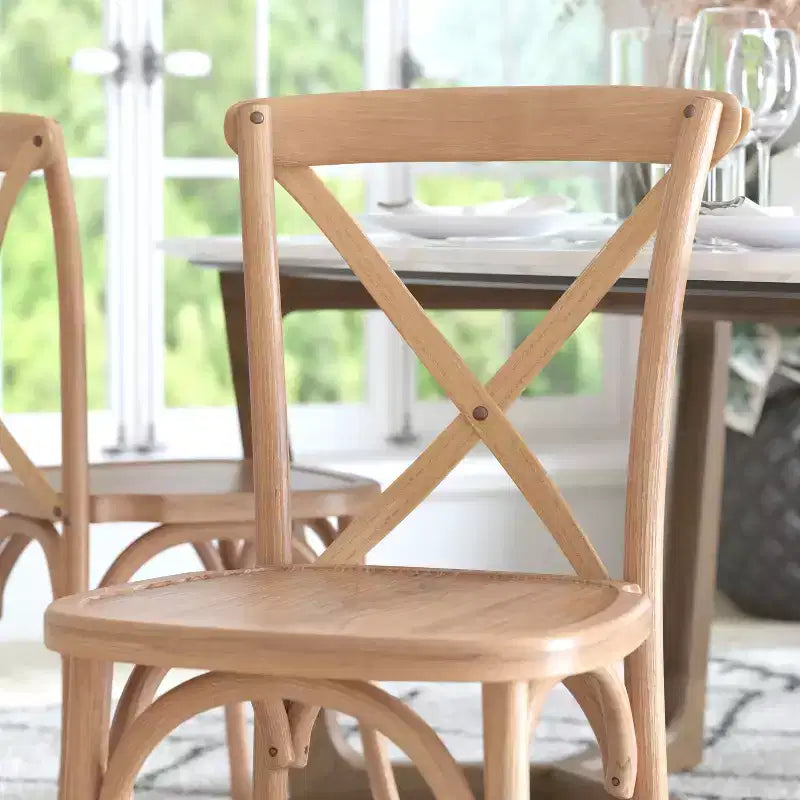 Chaise avec dossier en X Flash Furniture Advantage