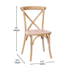 Chaise avec dossier en X Flash Furniture Advantage