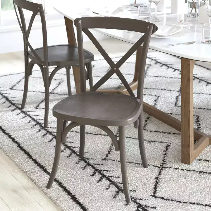 Chaise avec dossier en X Flash Furniture Advantage