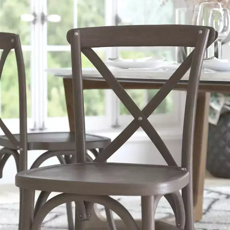 Chaise avec dossier en X Flash Furniture Advantage