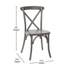 Chaise avec dossier en X Flash Furniture Advantage