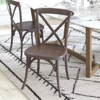 Chaise avec dossier en X Flash Furniture Advantage