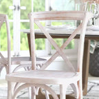 Chaise avec dossier en X Flash Furniture Advantage