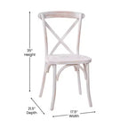 Chaise avec dossier en X Flash Furniture Advantage