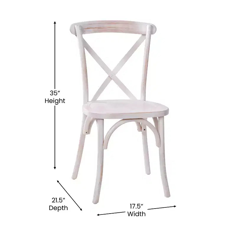Chaise avec dossier en X Flash Furniture Advantage