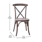 Chaise avec dossier en X Flash Furniture Advantage