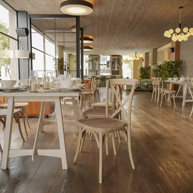Chaise avec dossier en X Flash Furniture Advantage