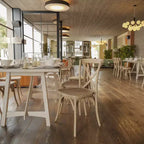 Chaise avec dossier en X Flash Furniture Advantage