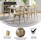 Chaise avec dossier en X Flash Furniture Advantage