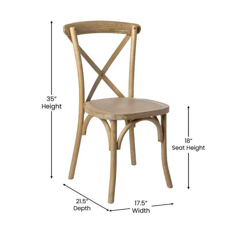 Chaise avec dossier en X Flash Furniture Advantage