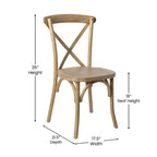 Chaise avec dossier en X Flash Furniture Advantage