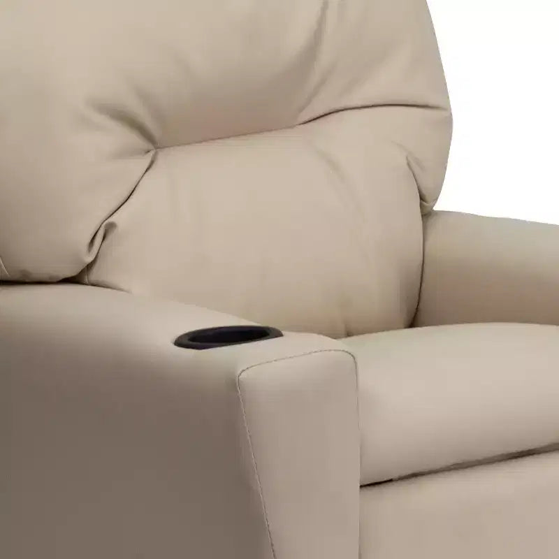 Fauteuil inclinable contemporain pour enfants Flash Furniture avec porte-gobelet