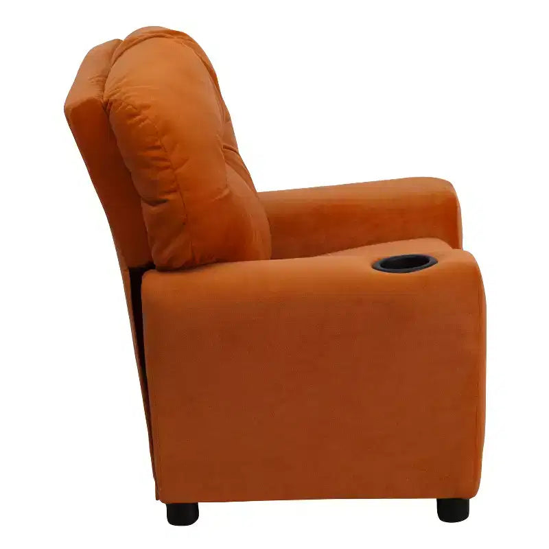 Fauteuil inclinable contemporain pour enfants Flash Furniture avec porte-gobelet