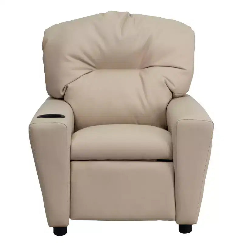Fauteuil inclinable contemporain pour enfants Flash Furniture avec porte-gobelet