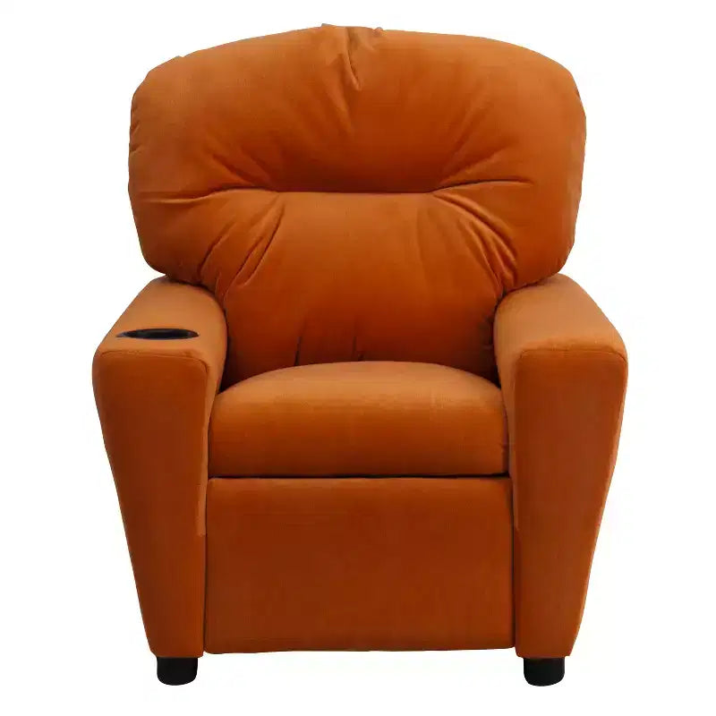 Fauteuil inclinable contemporain pour enfants Flash Furniture avec porte-gobelet