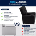 Fauteuil inclinable contemporain pour enfants Flash Furniture avec porte-gobelet