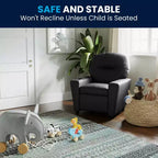 Fauteuil inclinable contemporain pour enfants Flash Furniture avec porte-gobelet