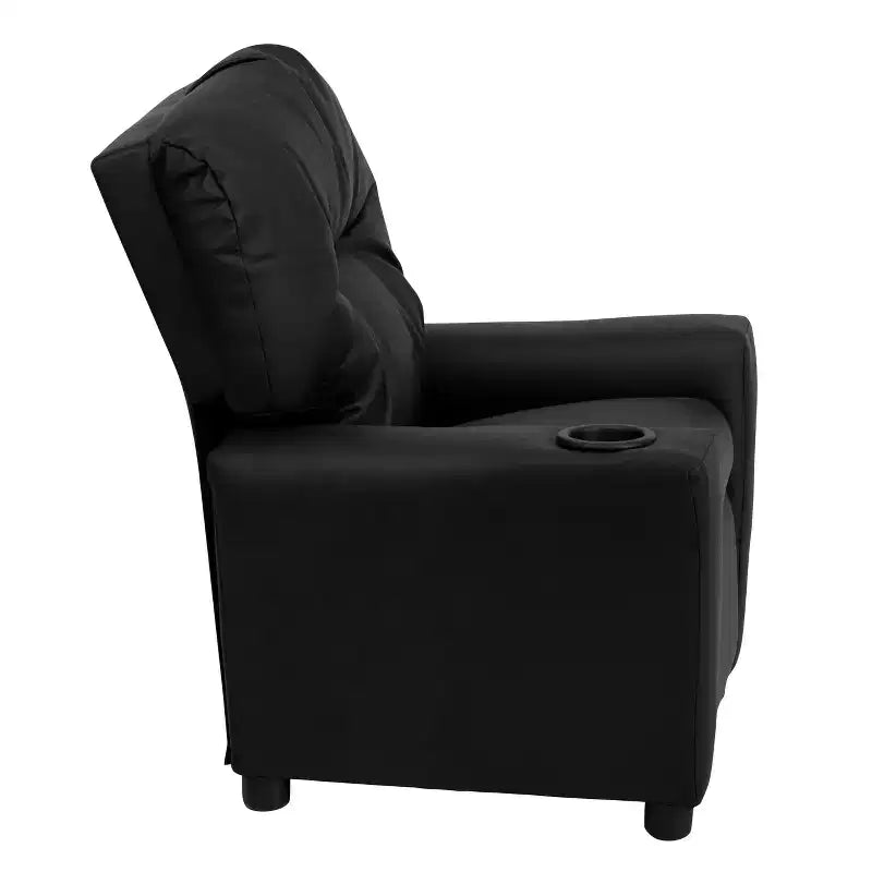 Fauteuil inclinable contemporain pour enfants Flash Furniture avec porte-gobelet