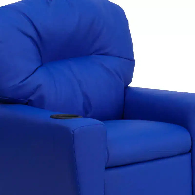 Fauteuil inclinable contemporain pour enfants Flash Furniture avec porte-gobelet