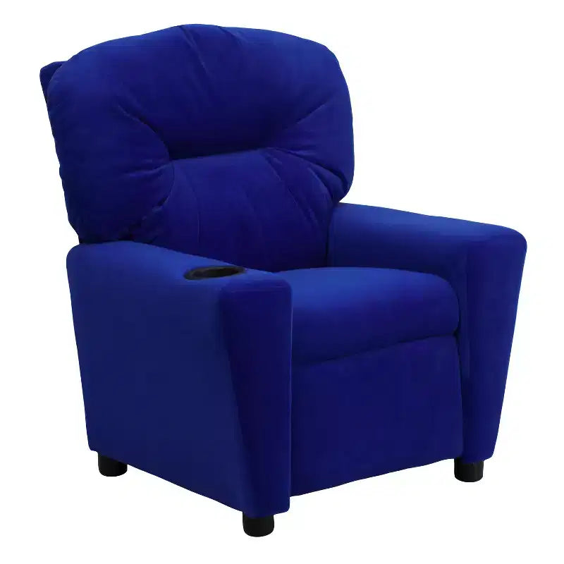 Fauteuil inclinable contemporain pour enfants Flash Furniture avec porte-gobelet