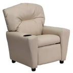Fauteuil inclinable contemporain pour enfants Flash Furniture avec porte-gobelet