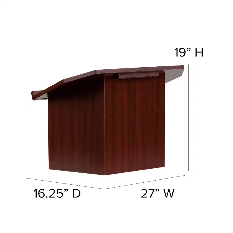 Pupitre de table pliable Emma et Oliver en acajou