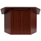 Pupitre de table pliable Emma et Oliver en acajou
