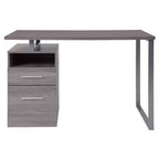 Bureau Emma et Oliver avec deux tiroirs et cadre en métal