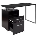 Bureau Emma et Oliver avec deux tiroirs et cadre en métal