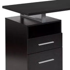 Bureau Emma et Oliver avec deux tiroirs et cadre en métal