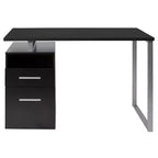 Bureau Emma et Oliver avec deux tiroirs et cadre en métal