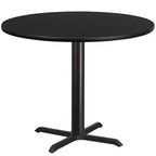 Dessus de table rond en stratifié Emma et Oliver 42 avec base de table hauteur 33x33
