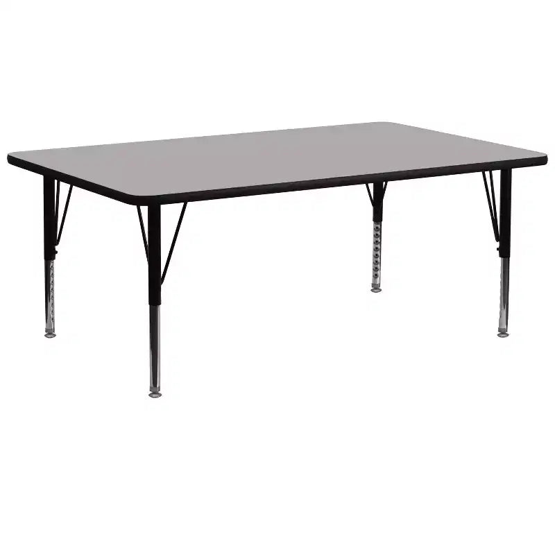 Table d'activités réglable pour maternelle Emma et Oliver 30x72 rectangulaire en stratifié haute pression