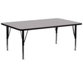 Table d'activités réglable pour maternelle Emma et Oliver 30x72 rectangulaire en stratifié haute pression