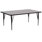 Table d'activités réglable pour maternelle Emma et Oliver 30x72 rectangulaire en stratifié haute pression
