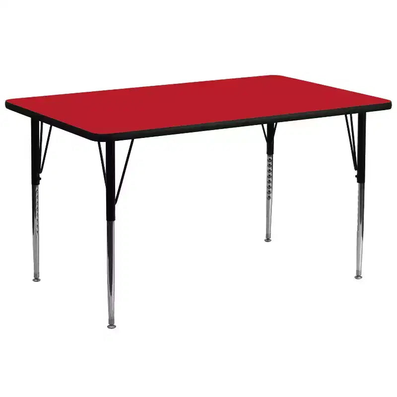 Table d'activités réglable en stratifié haute pression rectangulaire 30x72 Emma et Oliver