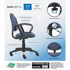 Chaise posturale de luxe avec accoudoirs bouclés - Boss Office Products