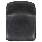 Tabourets de bar Emma et Oliver - Hauteur comptoir de cuisine - Lot de 2 - 61 cm - En similicuir