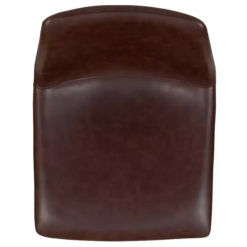 Tabourets de bar Emma et Oliver - Hauteur comptoir de cuisine - Lot de 2 - 61 cm - En similicuir